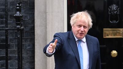 Britain's Prime Minister Boris Johnson in London on April 19. EPA