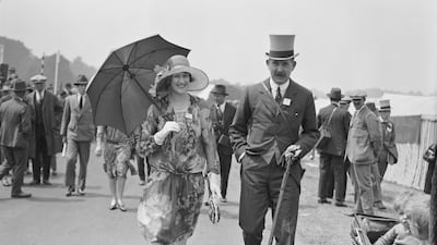 Alice Pearl, Lady Montagu of Beaulieu at Ascot races in June, 1927. Getty Images