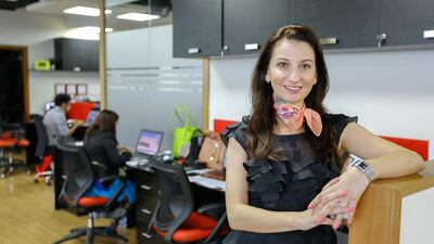 Adriana Usvat, the chief executive and cofounder of FLC Marketing, likes to ber own boss. Victor Besa for The National