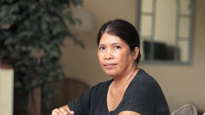 Esperanza Albay, 48, will not go to the Philippines this summer because of Covid-19. Chris Whiteoak / The National