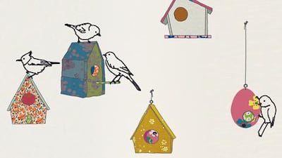 Nichoirs à oiseaux wall stickers, €30 (Dh162)