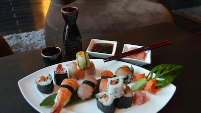 Sushi from Alfonso X. Courtesy Melia Dubai hotel