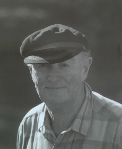 Philip Horniblow, pictured on the dust cover of his 2003 book Oil, Sand and Politics