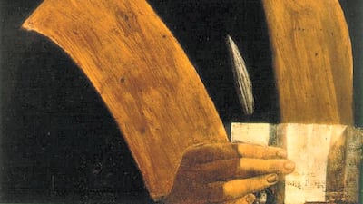 'Portrait of a Musician' (1485). The painting was once thought to be of Franchino Gaffurio, while others believe it is of an anonymous man. The painting is in the Biblioteca Ambrosiana library in Milan