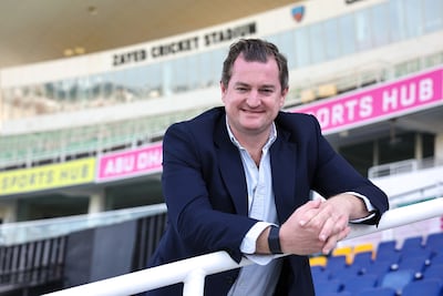 Matt Boucher, CEO of Abu Dhabi Cricket & Sports Hub, and Abu Dhabi T10. Victor Besa / The National