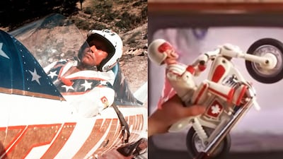 Evel Knievel's son Kelly Knievel is suing Disney over the 'Toy Story 4' character Duke Caboom.