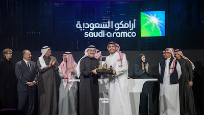 Amin H Nasser, President and CEO of Aramco, attends the official ceremony. Reuters