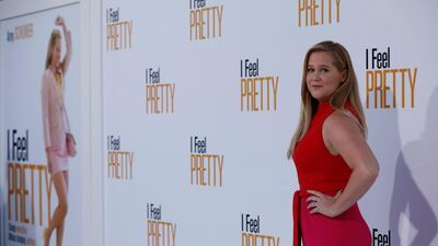 Cast member Amy Schumer poses at the premiere of 'I Feel Pretty' in Los Angeles Reuters