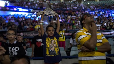WWE Live event at Zayed Sports City in Abu Dhabi. Christopher Pike / The National