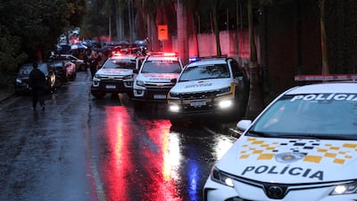 Police at the site. Reuters