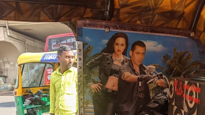 While a range of artwork is displayed, most of it is inspired by Bollywood.