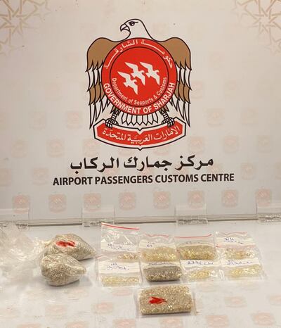 The diamonds seized by customs officers. Courtesy Federal Customs Authority