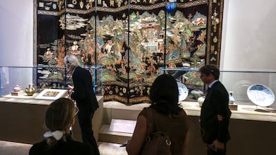 Spices and Wonders: Sailing the Indian Ocean is a new exhibition at Louvre Abu Dhabi. Victor Besa / The National