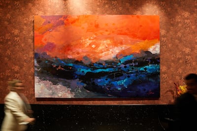 Untitled, (2011) by Abdul Qader Al Rais. Photo: The Arts Club Dubai