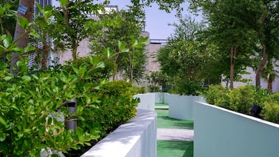 One of three outdoor parks at The Galleria Al Maryah Island. Photo: Victor Besa / The National