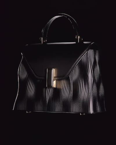 A 3D-printed Iside bag, created during Milan Design Week. Photo: Valextra