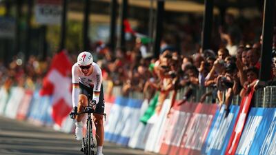 Tony Martin of Germany winning the 2013 UCI Road World Championships time trial in Florence, Italy. Bryn Lennon / Getty Images