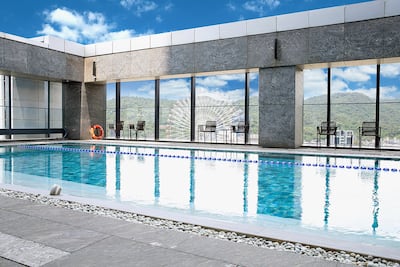 The rooftop swimming pool. Photo: Marriott