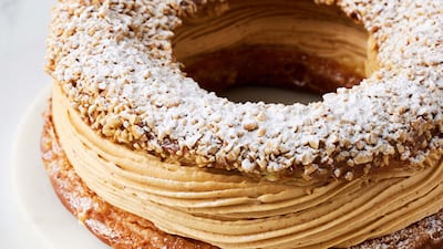 Hazelnut pastry at Margaux. Photo: Jumeirah Mina A’Salam