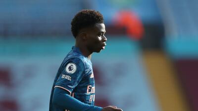 Bukayo Saka – 7: Away side’s most dangerous threat in first half, when was repeatedly fouled. Displayed versatility as moved to left-back for final half hour, from where he supplied some good crosses. Enterpising and energetic. AFP