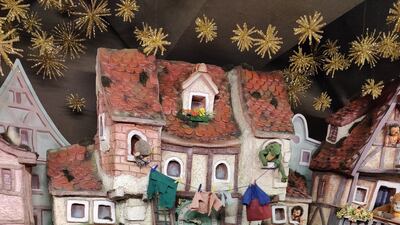 A moving toy town at the entrance to Kathe Wohlfahrt's Christmas village. All photos: Kalpana Sunder for The National