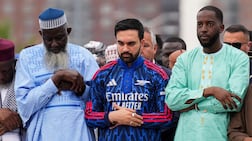 New York City Mayor Zohran Mamdani prays during Eid Al Adha prayers in the Bronx Borough of New York City. Reuters