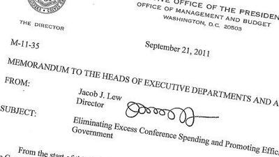 Barack Obama is set to nominate Jack Lew as the new Treasury secretary, but his signature looks more like it should belong on the money used in the board game Monopoly than on a US dollar bill. Mandel Ngan / AFP