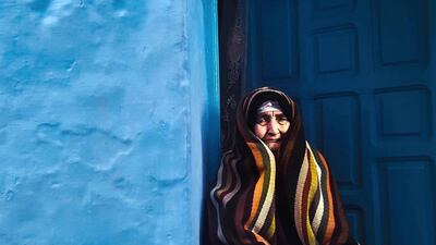 Soumaya Az, from Morocco, shed light on an elderly blind woman, nicknamed endearingly the “Blue Jewel”, in the Chefchaouen, Morocco region, who sits on her balcony every morning and spreads happiness and love throughout the neighborhood. Courtesy National Geographic Abu Dhabi