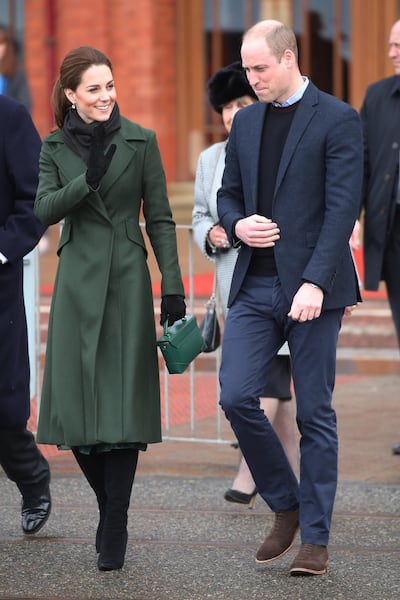 Prince William and Catherine, Duchess of Cambridge during their walkabout in Blackpool. Getty Images