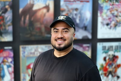 Mo Abedin, editor-in-chief at Sandstorm Comics, says Playgrounds is designed to bring Abu Dhabi’s different pop culture communities together. Chris Whiteoak / The National