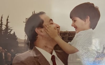 A young Habib Haddad with his father, Najib. Photo: Habib Haddad