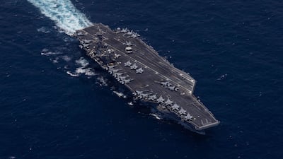 The USS George HW Bush sails in the Arabian Sea. US Navy / AFP