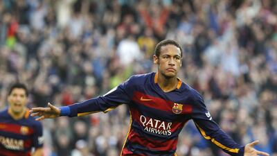 Neymar has been in fine-scoring form for Barcelona this season. Quique Garcia / EPA