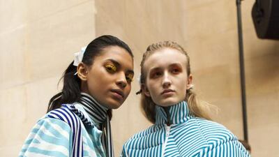 A handout photo of Richard Malone at London Fashion Week AW16 (Eeva Rinne / British Fashion Council)