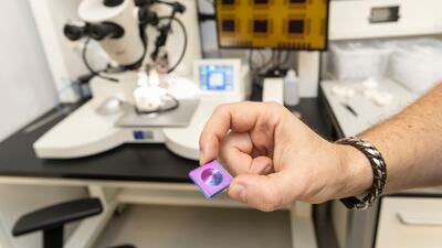 Xpanceo is developing techniques for embedding antennae in the lens at their Dubai lab