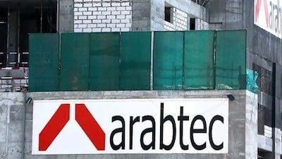 Arabtec shares jumped after news that a bond issue was to be delayed. Pawan Singh / The National