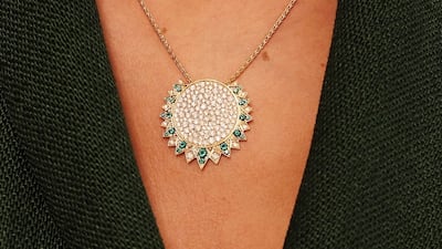 The new Middle East exclusive Sunlight pendant by Piaget. Photo: Piaget