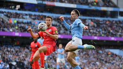 Joel Veltman – 5. A tough game for the Dutch wingback, with Veltman constantly under pressure and dealing with City’s attacks. Getty