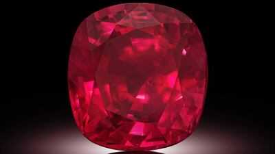 The Estrela de Fura is the world's largest gem-quality ruby. Photo: Sotheby's