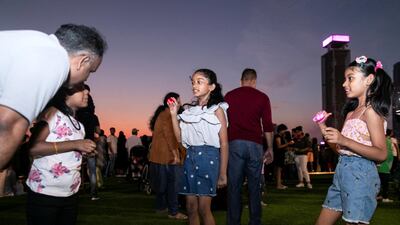 Dubai Festival City Mall hosted a huge Diwali celebration in Dubai on Thursday night. As part of the celebration, they unveiled the new IMAGINE show, ‘Hathi’s Garden’ that features a hint of Bollywood, a splash of colour and a specially curated musical score, accompanied by a specially choreographed fireworks display. Reem Mohammed / The National