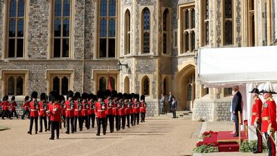 The Queen's Guard at Windsor Castle. Getty Images