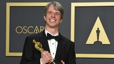 Marshall Curry, winner of the award for best live action short film Oscar for 'The Neighbors' Window' at the 92nd Academy Awards on Sunday, February 9. AP