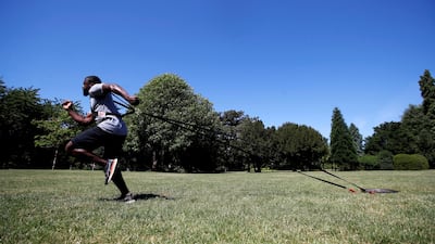 Stephens works out near his new home in Peterborough. Reuters