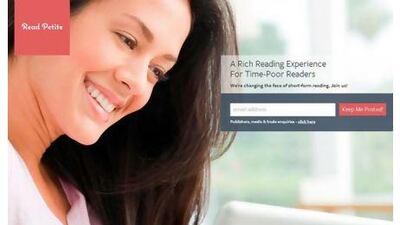 Read Petite by Britain's Waterstones booksellers will offer novels in a digital, serialised format. Courtesy Waterstones