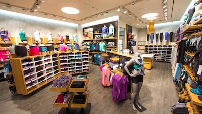 Lululemon will open its first branch in Abu Dhabi at the Galleria mall's extension. Courtesy of Lululemon