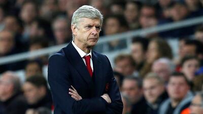 Arsenal manager Arsene Wenger shown during his team's Premier League match against Chelsea in January. AFP Photo / IK Images
