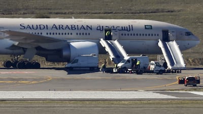 A Saudi Arabian Airlines plane. Saudi citizens have been warned against travelling to Lebanon. Photo: Reuters