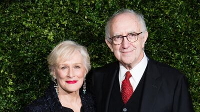 Glenn Close and Jonathan Pryce attend the Charles Finch & Chanel pre-BAFTAs dinner at Loulou's, London on February 9. Getty Images