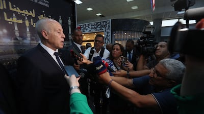 The Tunisian govenment said on Friday that threats against President Kais Saied were being investigated. EPA