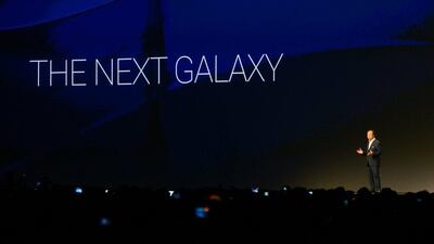 Intergalactic: the new Samsung Galaxy made waves in Barcelona. David Ramos / Getty Images